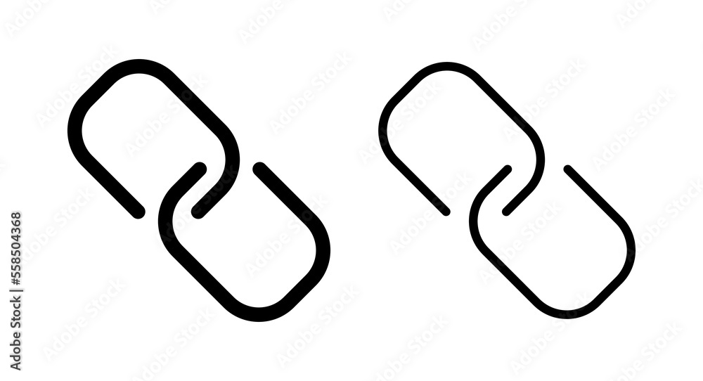 Link icon vector illustration. Hyperlink chain sign and symbol Link icon vector illustration. Hyperlink chain sign and symbol