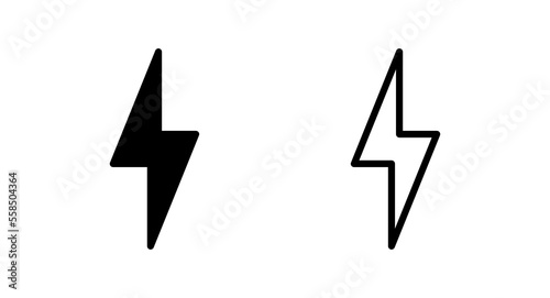 Lightning icon vector illustration. electric sign and symbol. power icon. energy sign