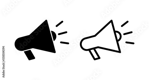 Megaphone icon vector illustration. Loudspeaker sign and symbol