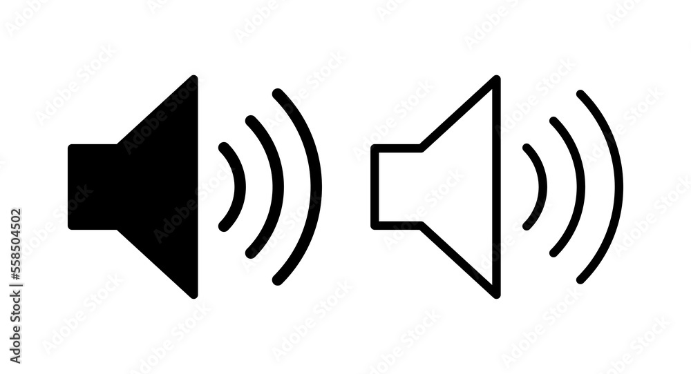 Speaker icon vector illustration. volume sign and symbol. loudspeaker icon. sound symbol Speaker icon vector illustration. volume sign and symbol. loudspeaker icon. sound symbol