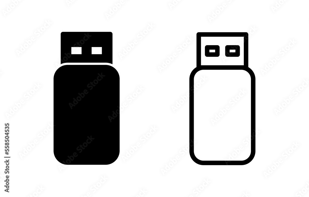 Usb icon vector illustration. Flash disk sign and symbol. flash drive sign. Usb icon vector illustration. Flash disk sign and symbol. flash drive sign.
