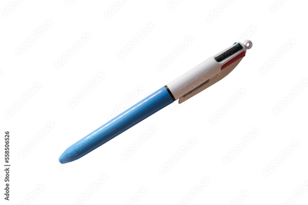 Four color ballpoint pen on transparent background
Four color ballpoint pen on transparent background
