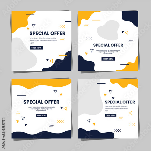 Special Offer Poster Bundle Template for Social Media or Print Media. Suitable to use on any big event.
