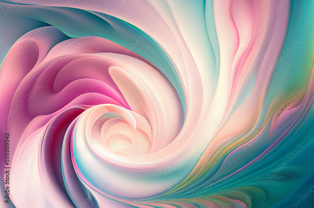 Obraz premium twirling pastel colors background
