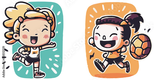 kinder, kinderbuch, cartoon, cute, kawaii, illustration, cat, kids, party, cheeky, kinderbild, herz, cat, comic, sport gemalt, glück, niedlich 