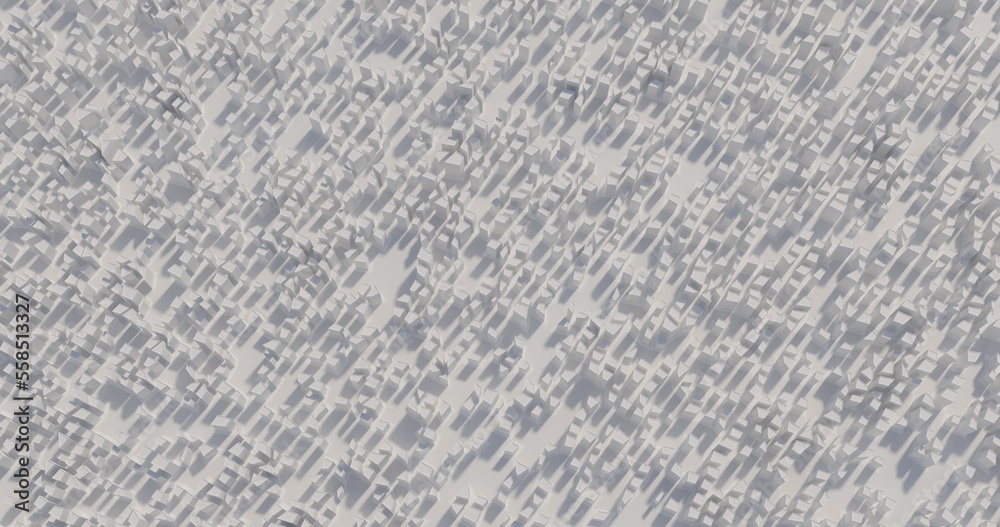 Obraz premium infinite city made in 3D view from top