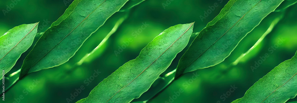Obraz premium Panoramic plant wallpaper