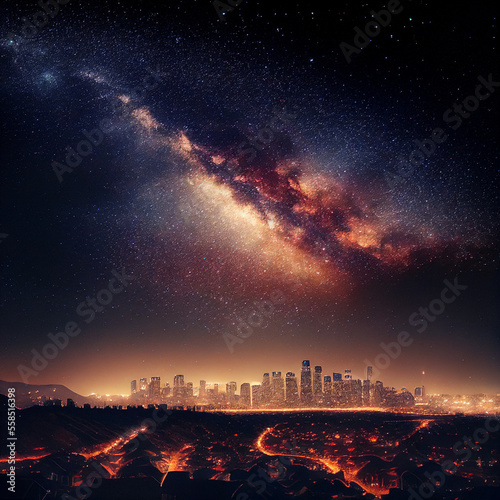 Milkyway Night Sky  Deep Space   our Inspirational Universe  Generative AI