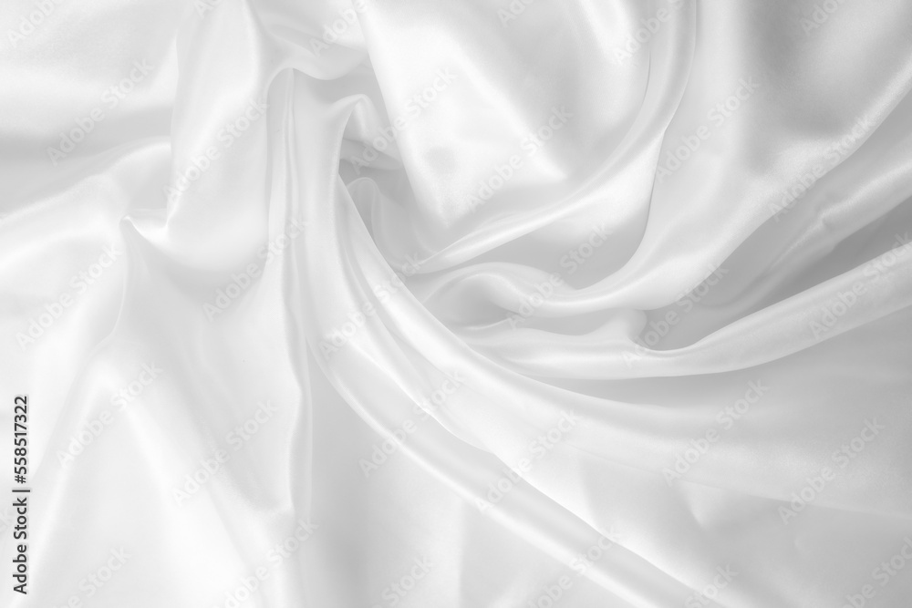 Naklejka premium white fabric texture background, abstract
