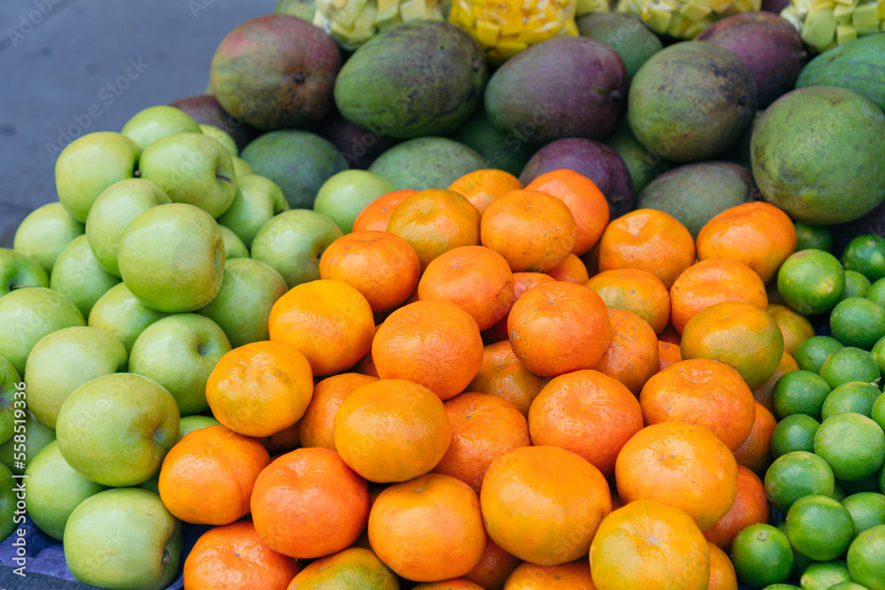 View of tropical fruits in Cartagena, Colombia