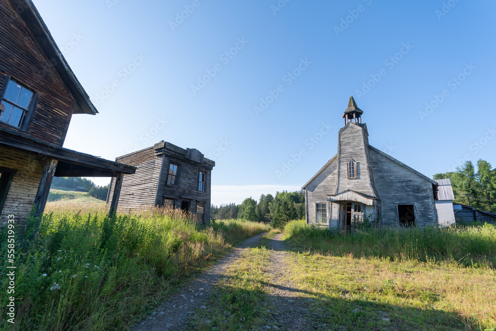 Obraz premium abandoned ghost town