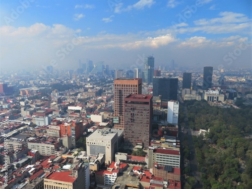city skyline of Mexico city