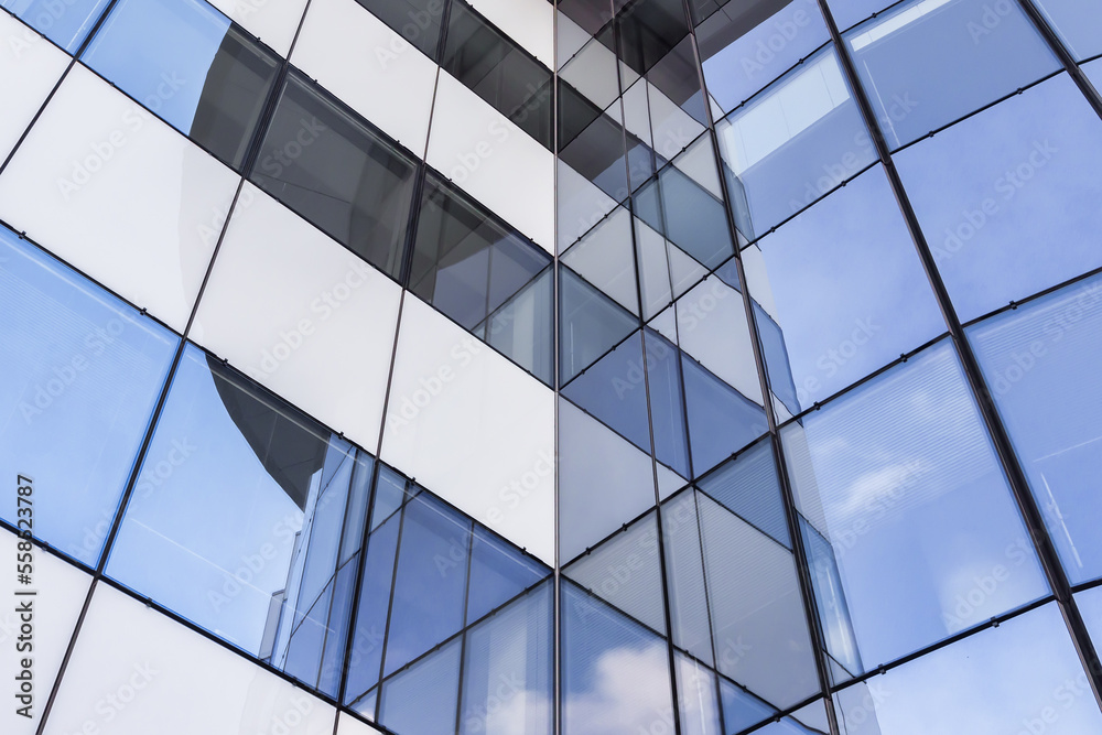 Fototapeta premium glass facade of a modern office building