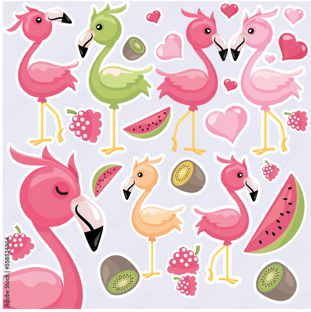 Flamingo Freshness vector art