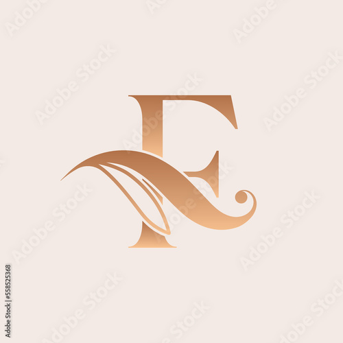 natural massage beauty logo template letter A