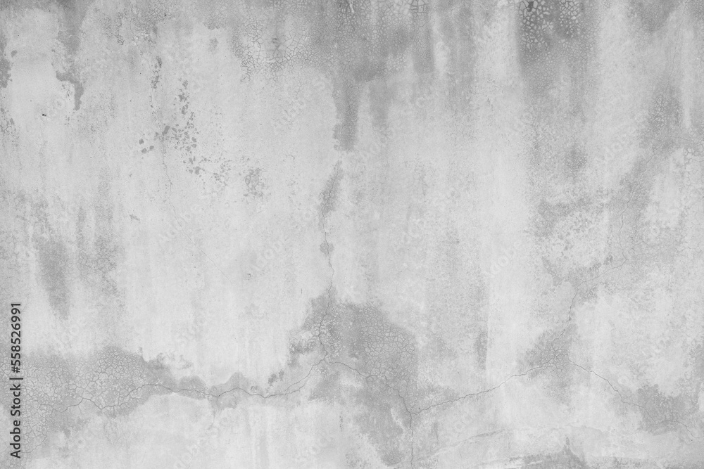 Fototapeta premium Old wall texture cement dirty gray with black background abstract grey and silver color design are light with white background.