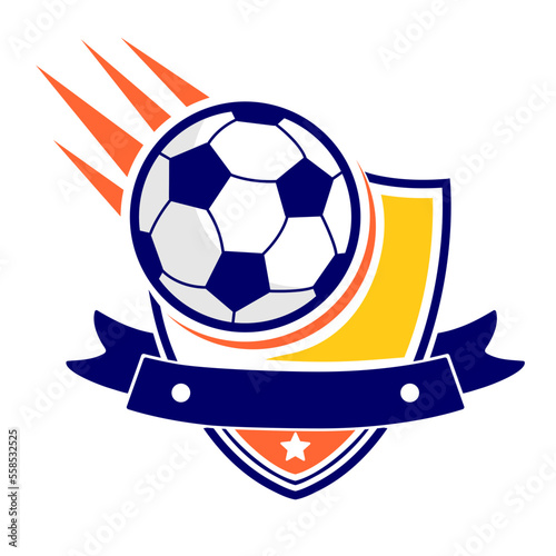 Orange and Yellow Soccer Logo 3