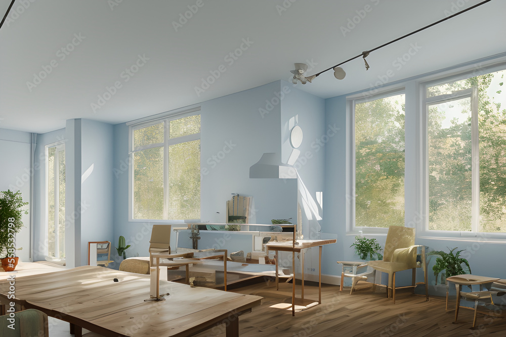 modern living room interior have sofa and lamp with white wall background. generative ai modern living room interior have sofa and lamp with white wall background. generative ai