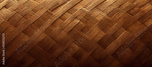 Canvas Print brown rattan fiber wood texture background