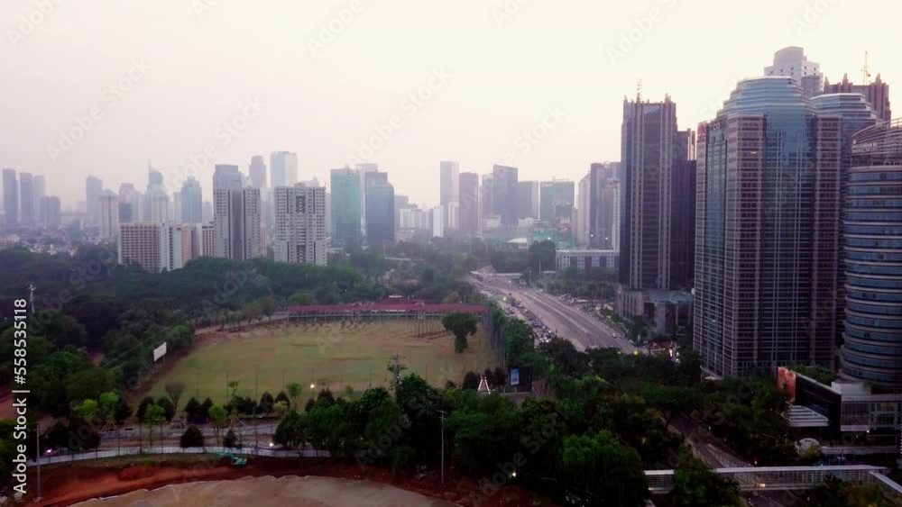 Aerial Views of the Jakarta Skyline Aerial Views of the Jakarta Skyline