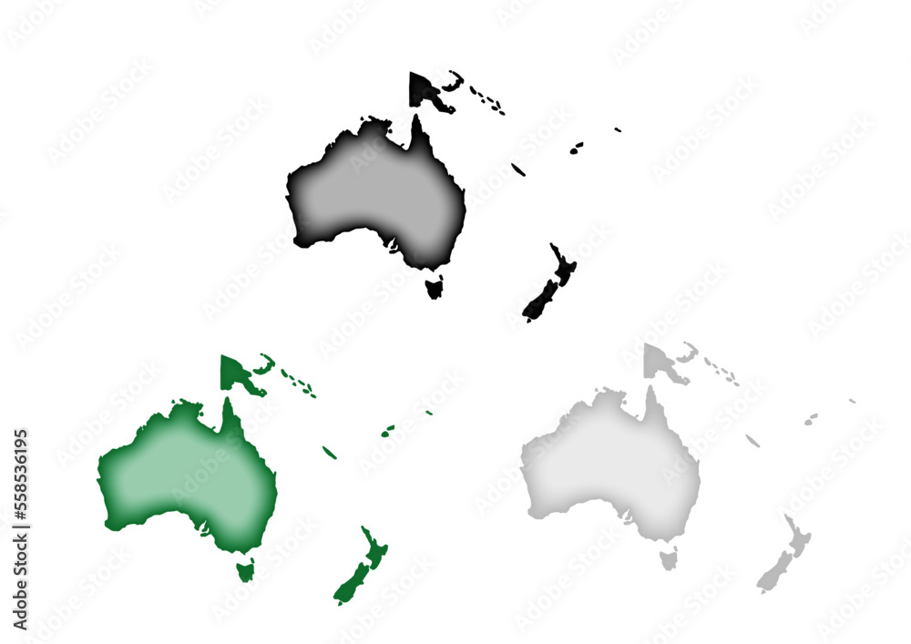 Obraz premium オセアニア（ぷっくり膨らみ）3色セット