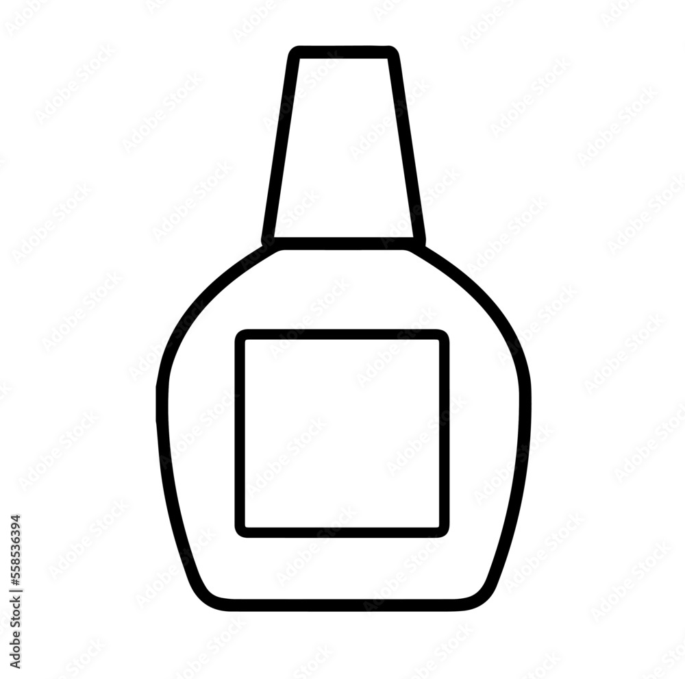 目薬ケース、木工用接着剤のケース、線画 目薬ケース、木工用接着剤のケース、線画