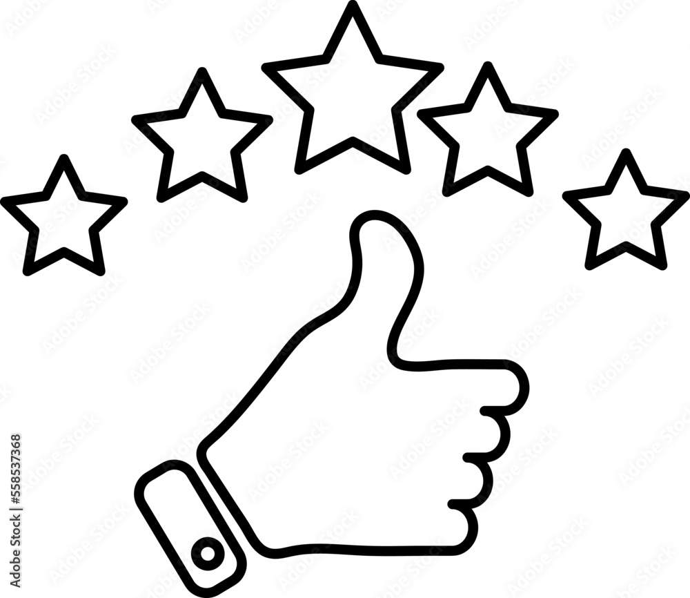 Five stars rating review icon. Feedback, Best seller, Quality icon isolated on white background..eps Five stars rating review icon. Feedback, Best seller, Quality icon isolated on white background..eps
