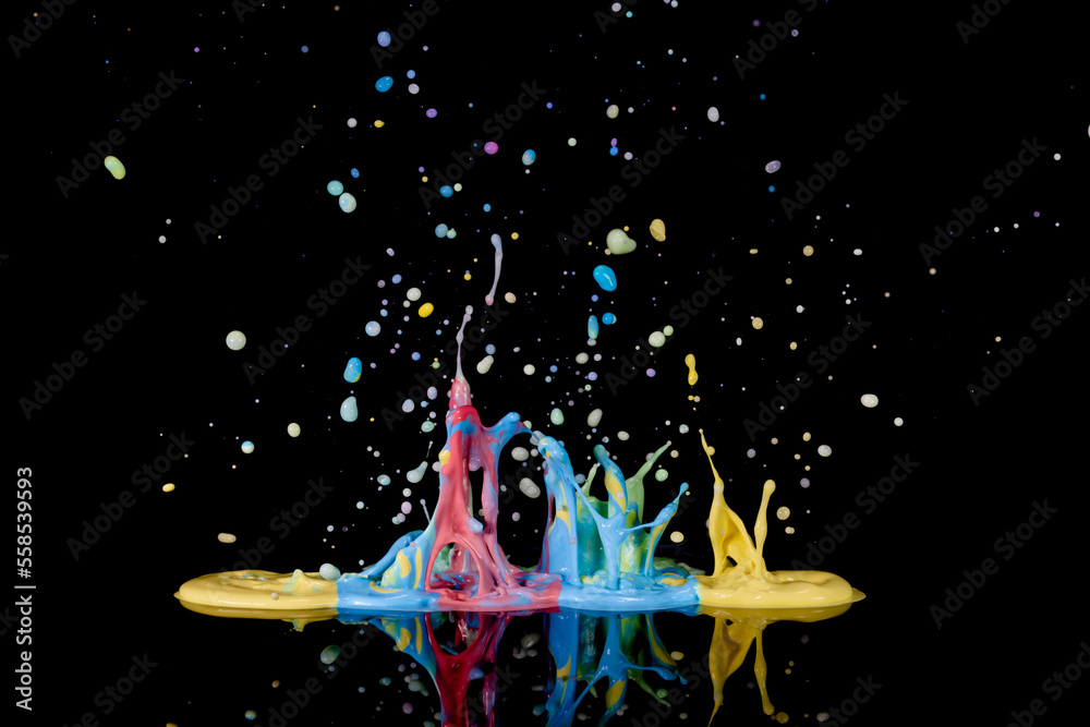 Paint splash party confetti