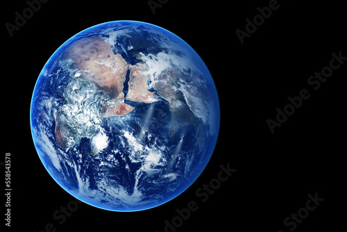 Planet earth on a dark background. Elements of this image furnished by NASA
