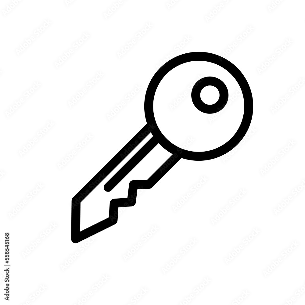 Key Icon vector trendy style on white background..eps Key Icon vector trendy style on white background..eps