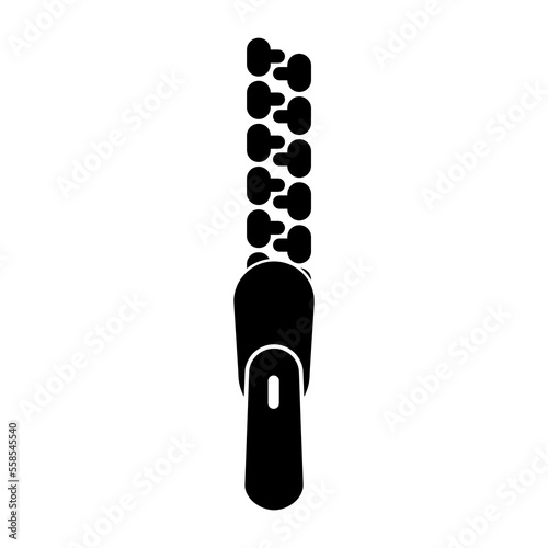 Zipper Icon vector illustration on white background..eps