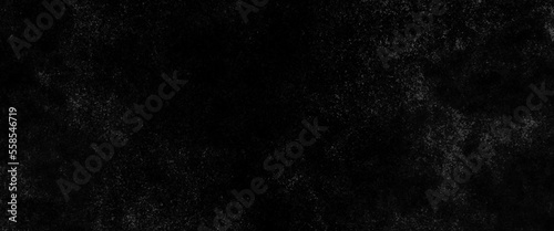 Art Stylized Texture Banner With space for text, gray and black dust overlay particle abstract grunge texture and texture effect isolated on black. 