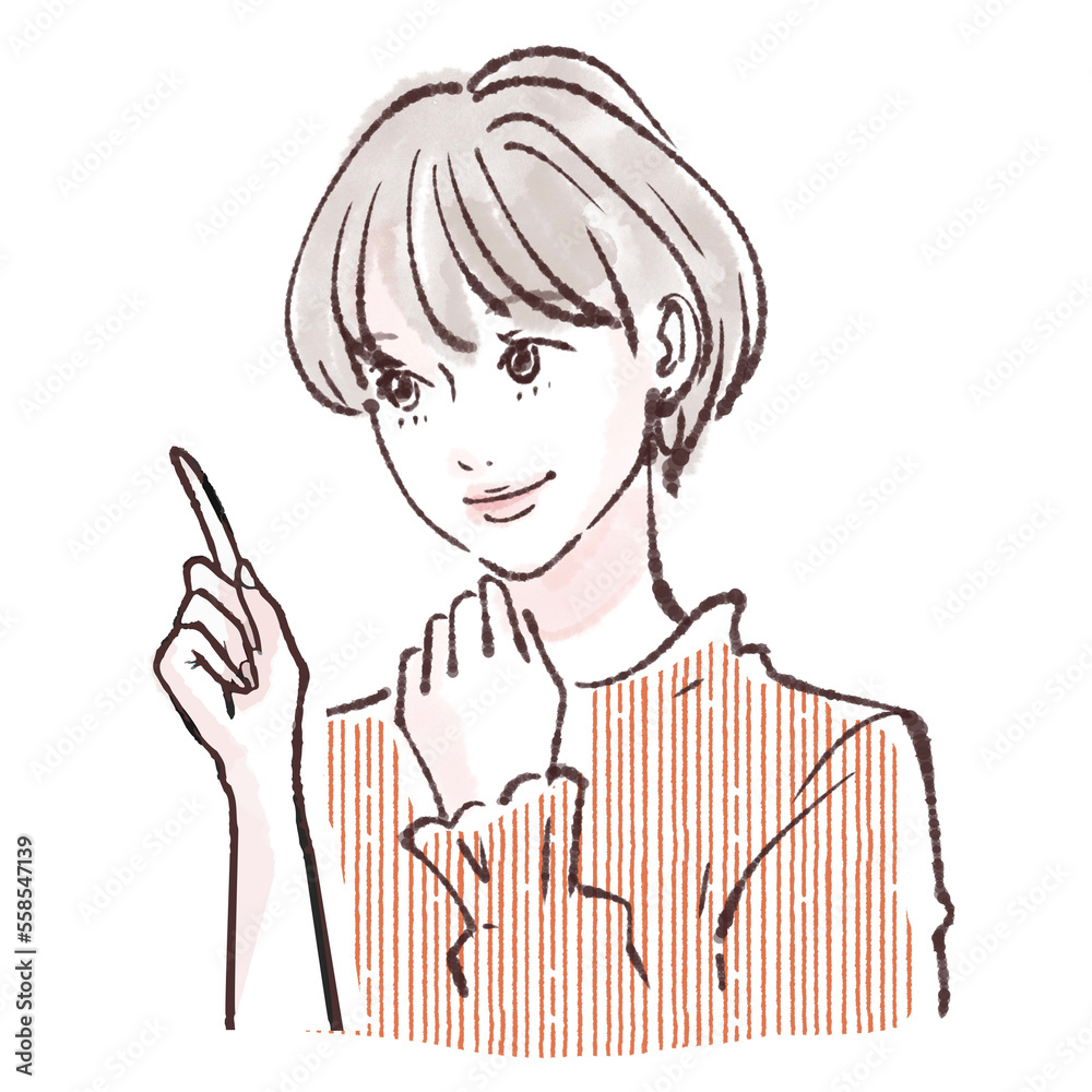 女性のイラスト素材 女性のイラスト素材
