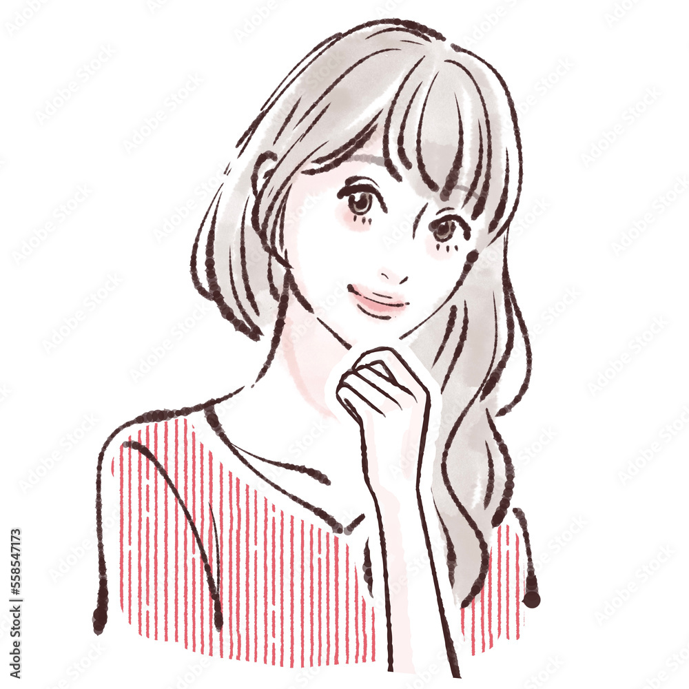 女性のイラスト素材 女性のイラスト素材