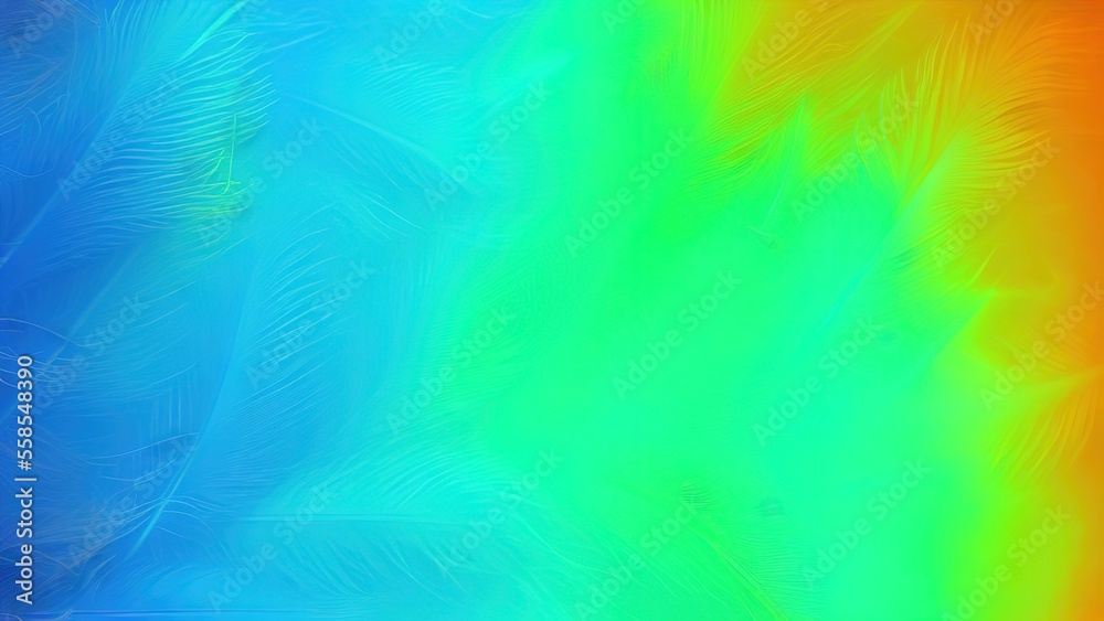 Beautiful green turquoise color trends feather texture background