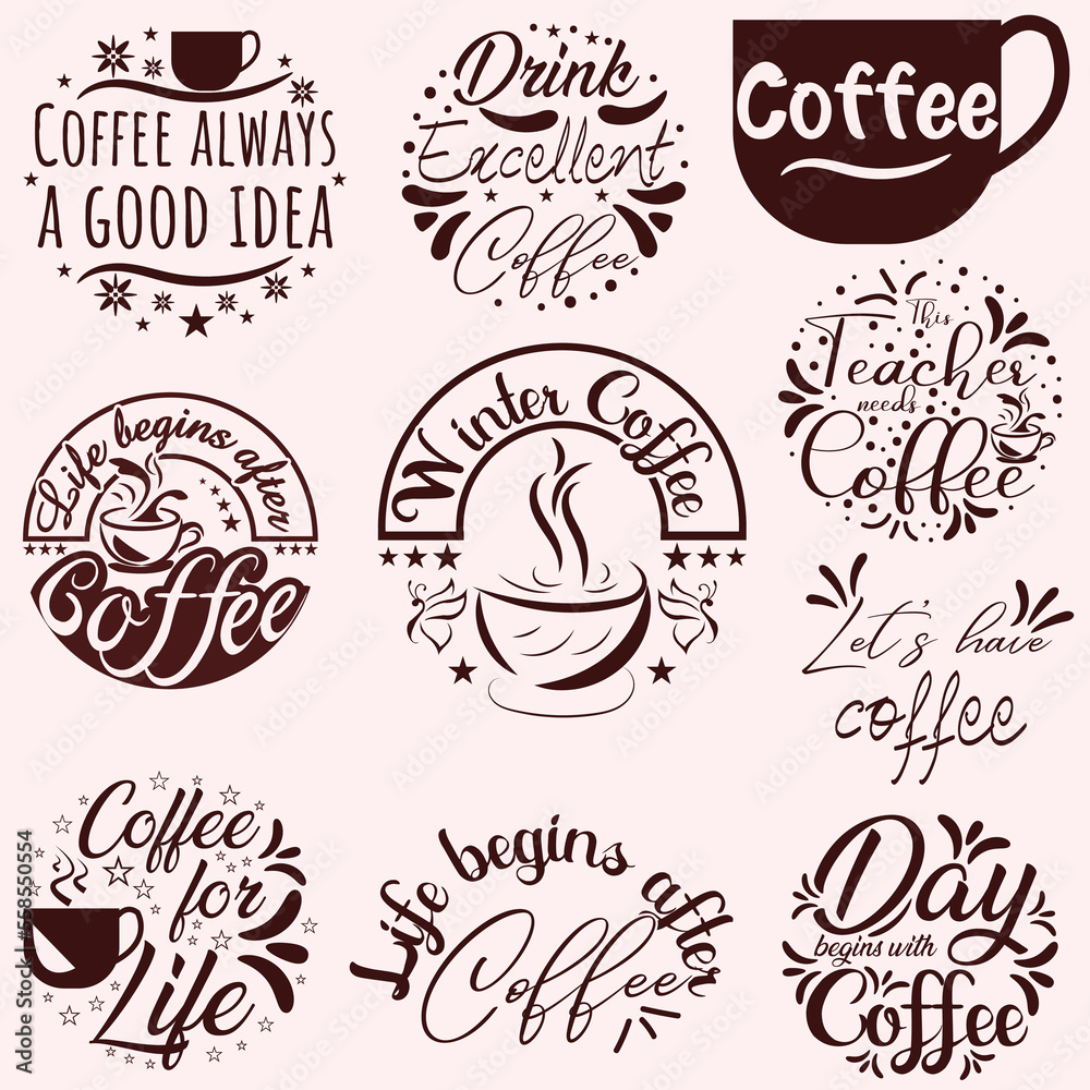 Coffee t shirt design bundle Coffee t shirt design bundle