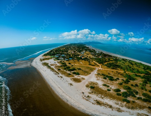 punta chame beach panama, drone photos. photo