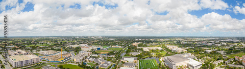 Aerial panorama Nova Southeastern University