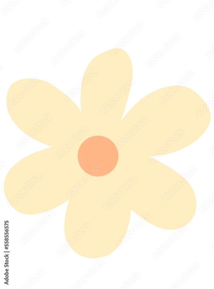 Cream Petal Flower