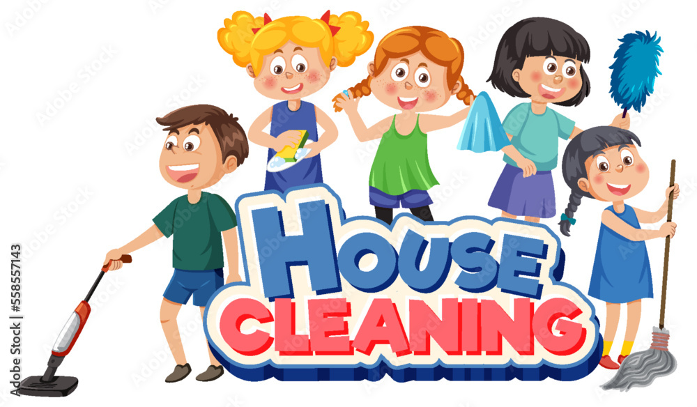 House Cleaning text banner House Cleaning text banner