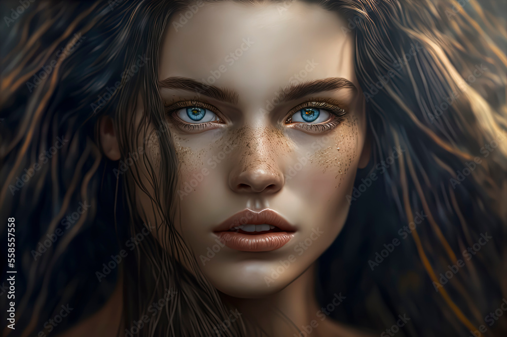 Beautiful model photoshoot, close-up Beautiful model photoshoot, close-up
