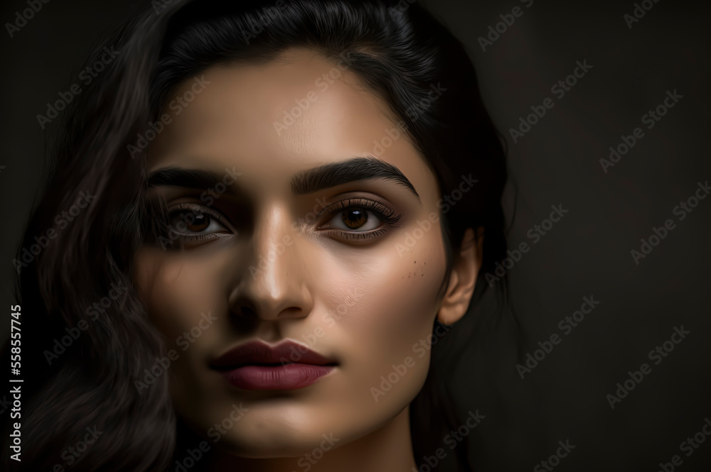 Portrait of a beautiful Pakistani woman