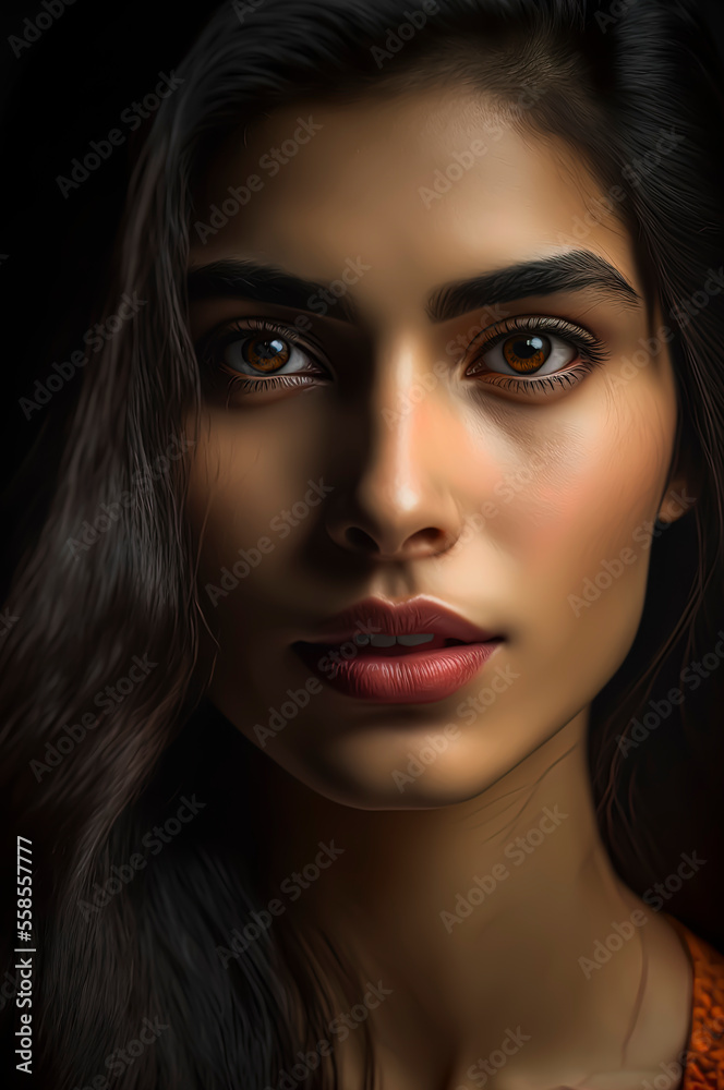 Portrait of a pretty pakistani girl