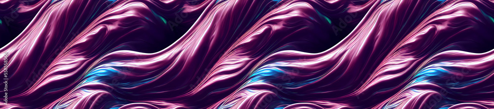 Fototapeta premium Abstract fluid. Holographic gradient liquid