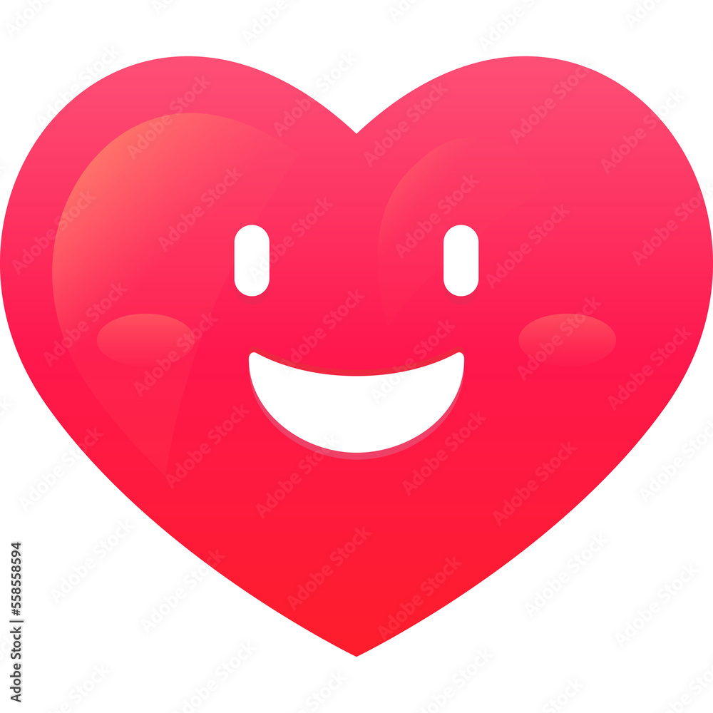 Heart Love Face emoji icon