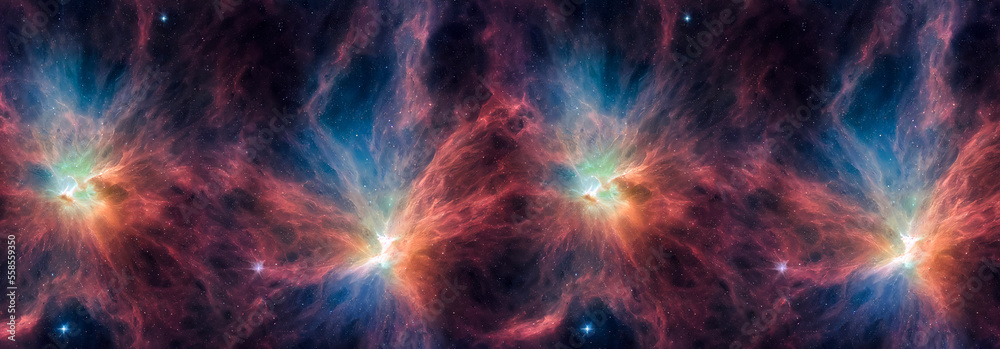 Fototapeta premium Space nebula and galaxy