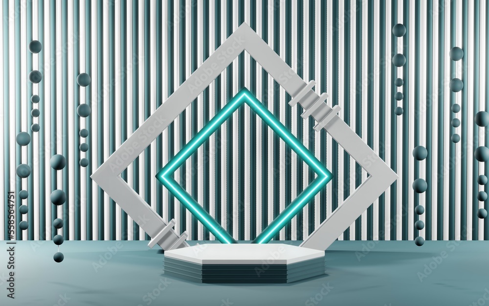 3D render of pastel template soft blue minimal background for show products 3D render of pastel template soft blue minimal background for show products