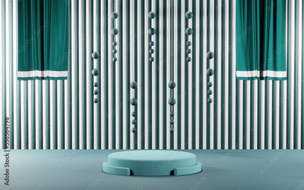 3D render of pastel template soft blue minimal background for show products 3D render of pastel template soft blue minimal background for show products