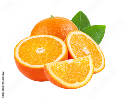 orange sliced isolated on transparent png