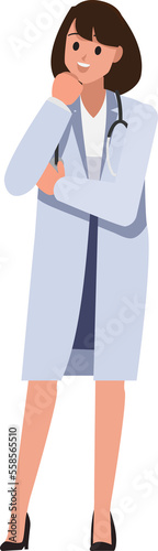 doctor woman ,Vector illustration cartoon character 